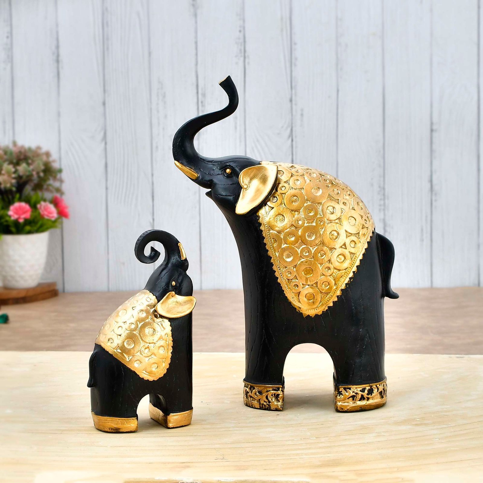 Elephant Pair Statue - Image 3