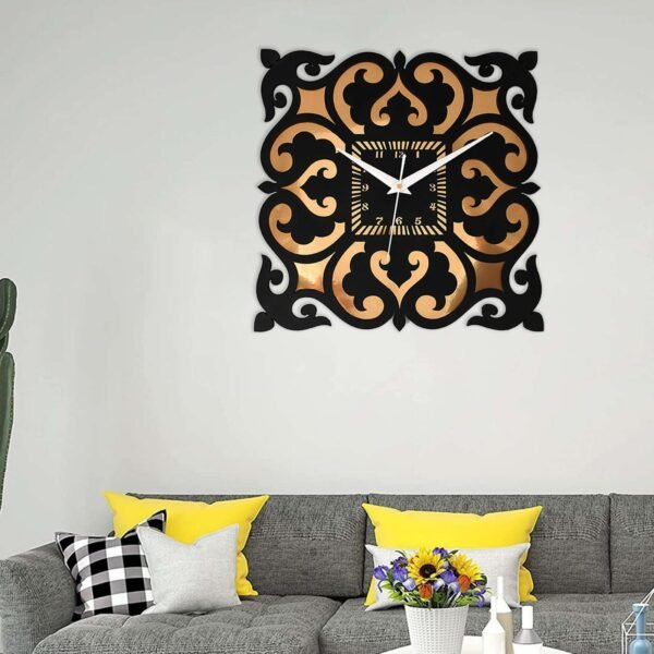 Wooden Silent Non-Ticking Wall Clock for Home Stylish Latest Designer Wall Clock for Home Living Room Bedroom Office Hall